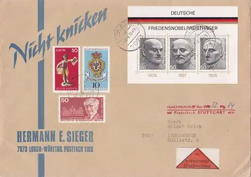 Bundesrep. Deutschland 1976 Nr Block 11 866 891 515 (Berlin) Brief A1575