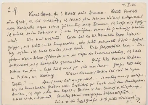 Deutsches Reich 1931 Brief A2010