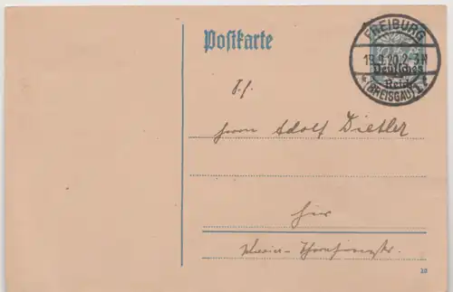 Deutsches Reich 1920 Nr 123 Brief A2011