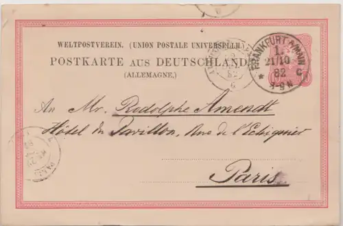 Deutsches Reich 1882 Nr 33 / 41 Brief A2012
