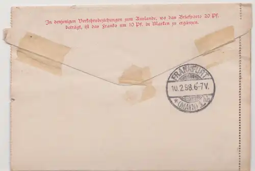 Deutsches Reich 1889 Nr 47 Brief A2015