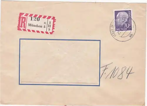 Bundesrep. Deutschland 1958 Nr 191 Brief A2060