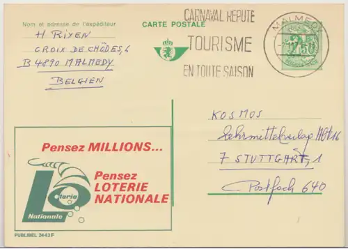 Belgien 1971 Nr BE 1603 Brief A2063