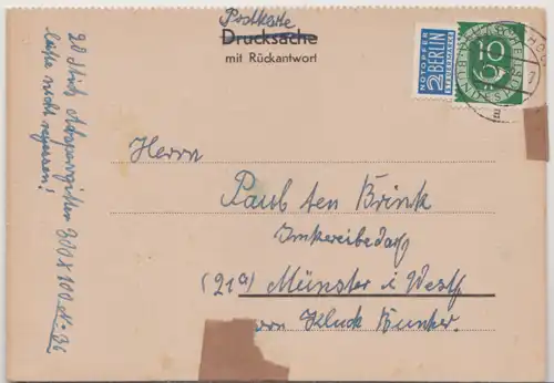 Bundesrep. Deutschland 1952 Nr 1 128 Brief A2096