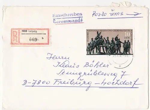 DDR 1990 Nr 3197 Kleinbogen 3271 Brief A0410
