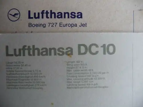 LUFTHANSA - Boeing 727 und DC 10 - 2 AK