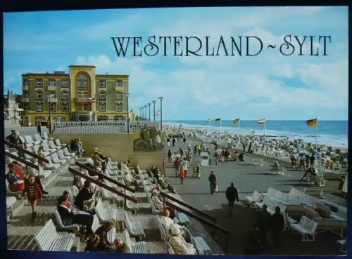 Westerland / Sylt - Hotel MIRAMAR / Strand-, Kurpromenade, 70er ?