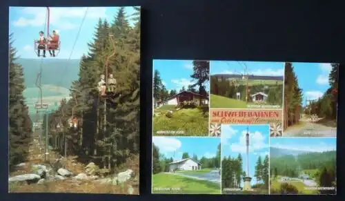 SCHWEBEBAHN / Ochsenkopf / Fichtelgebirge / Bischofsgrün - 2 AK, OAB