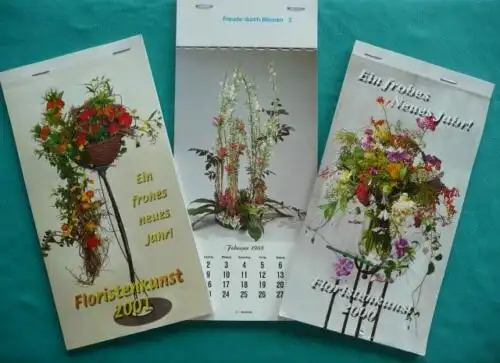 3 Postkartenkalender für Floristen - 35 Deko-Beispiele - Floristenkunst