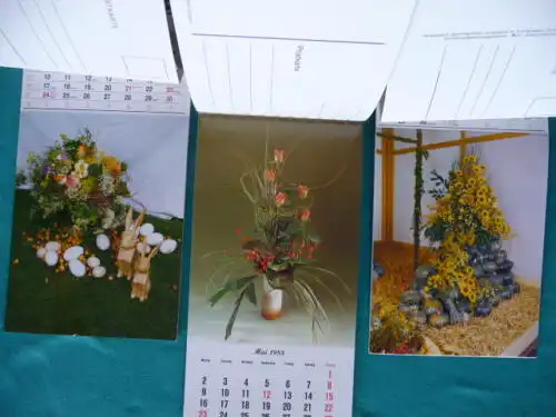 3 Postkartenkalender für Floristen - 35 Deko-Beispiele - Floristenkunst