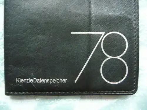 KIENZLE Computer, Villingen - Leder-HÜLLE, Taschenkalender 1978 - Mannesmann / Siemens