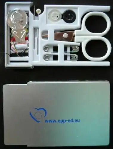 EPP, die "CDU" in der EU - Nähset / Reiseset - Werbegeschenk