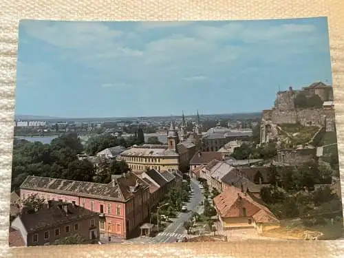 [Echtfotokarte farbig] Esztergom Latkep Ansicht View Ungarn. 
