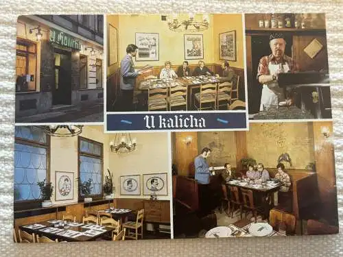 [Echtfotokarte farbig] U Kalicha Restaurace, Na Bojisty 12, Praha 2,
Restaurant in Prag. 