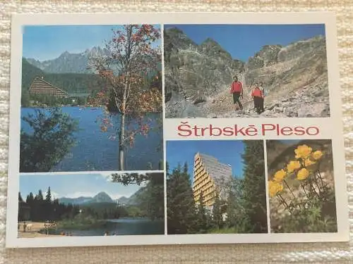 [Echtfotokarte farbig] Štrbské Pleso - Vysoké Tatry, The High Tatras Slowakei. 