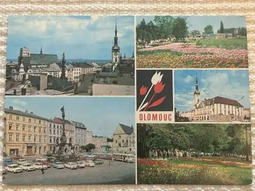 [Echtfotokarte farbig] Olomouc - Pozodrav z Olomouce , Olmütz, Gruss aus Olmütz. 