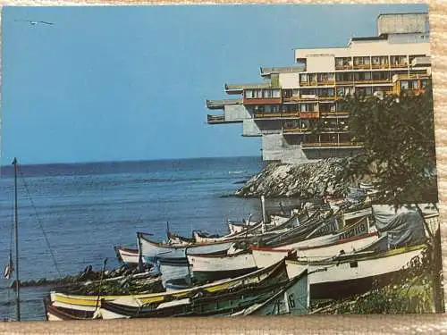 [Echtfotokarte farbig] Pomorie - Das Hotel Pomorie, Bulgarien. 