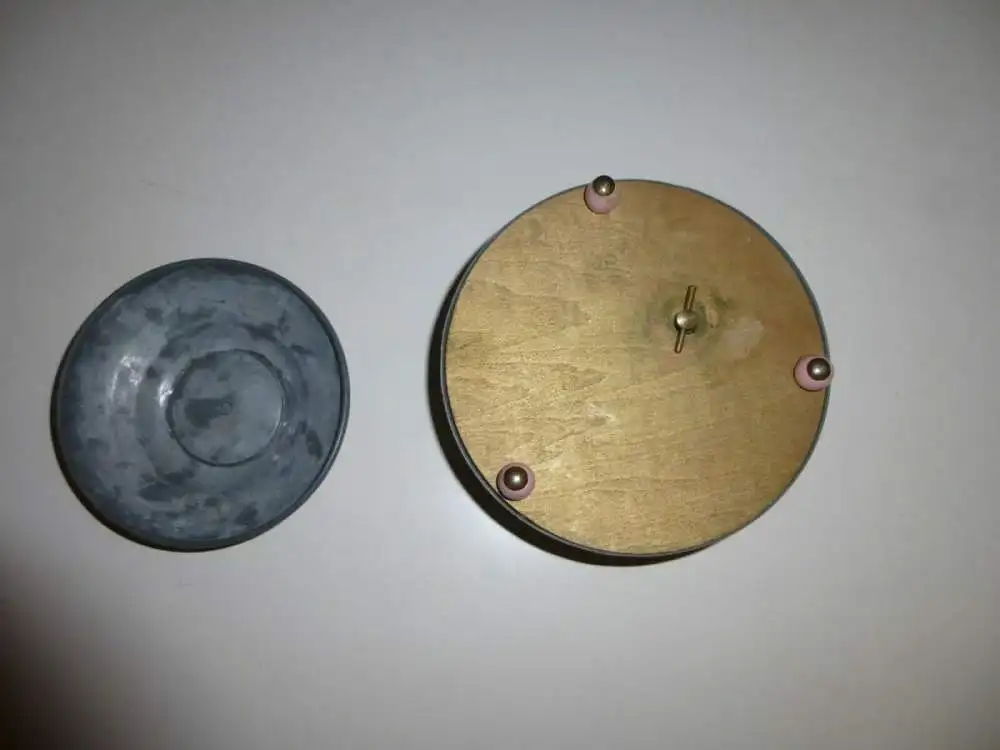 Antike Spieluhr & Puderdose Blech vermutlich Schweiz um 1900 - Vintage 5