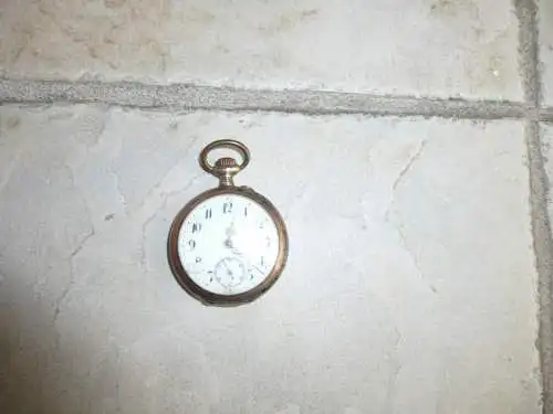 Antike Taschenuhr - 800er Silber - GALONNE - Remontoir Cylindre 10 Rubis defekt