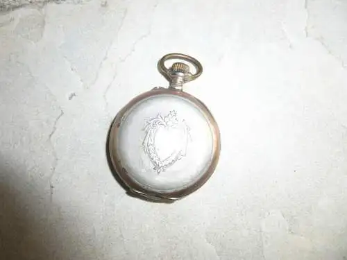 Antike Taschenuhr - 800er Silber - GALONNE - Remontoir Cylindre 10 Rubis defekt