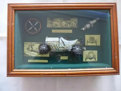 Modell vom Mercedes Grand Prix 1908 C. Lautenschlager Modellbild Im Glaskasten