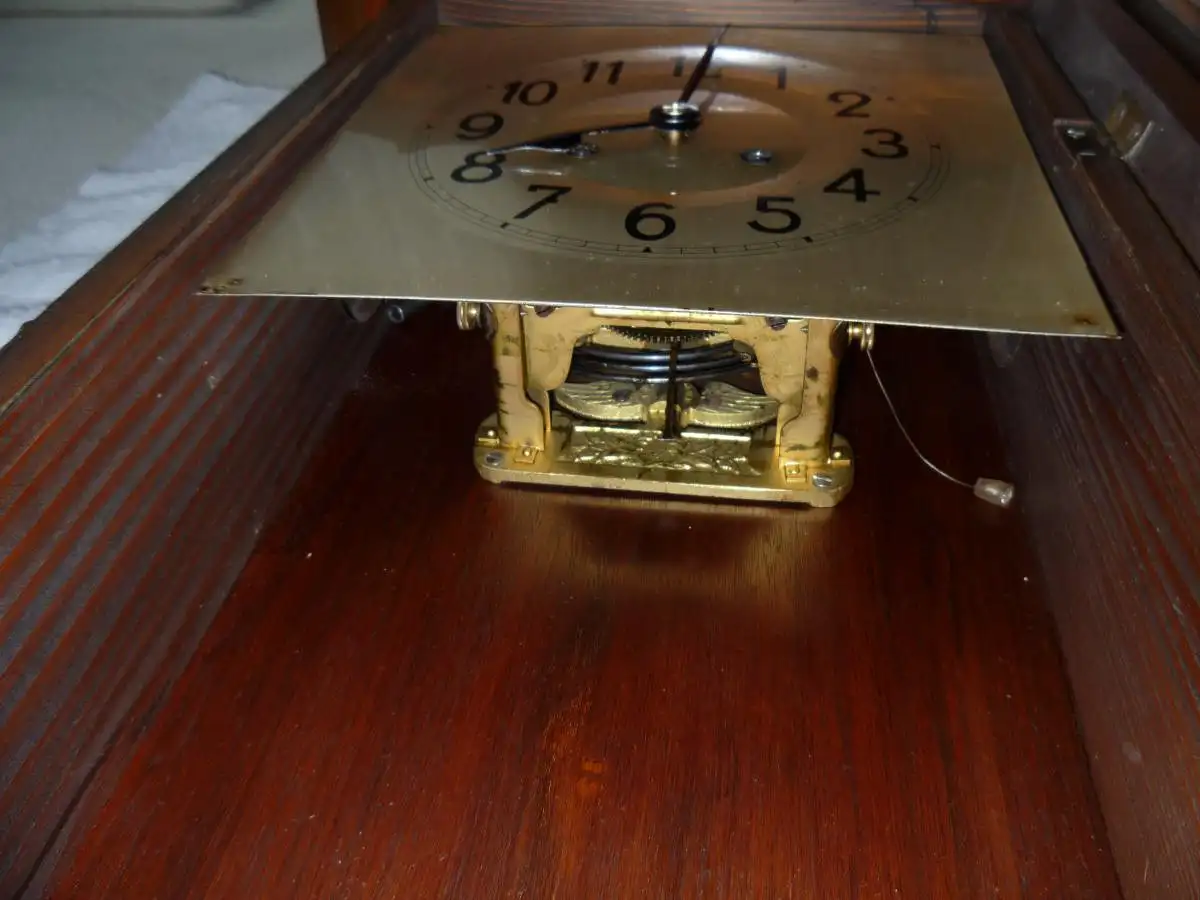 antike Wanduhr Pendeluhr Karl Lauffer  7