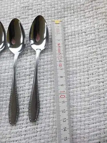 6 antike Kaffeelöffel Wello Chrom Elefant Wellner Ähren August Wellner  inkl. Box
