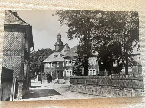 [Echtfotokarte schwarz/weiß] Sommerfrische Herschdorf (Thür. Wald). 