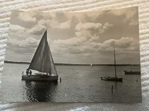 [Echtfotokarte schwarz/weiß] Osteebad Rerik, Am Haff. 