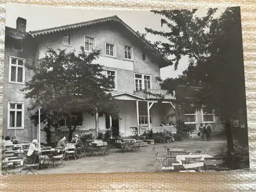 [Echtfotokarte schwarz/weiß] Volkssohlbad Bad Kösen, HO Gaststätte "Vorwärts". 