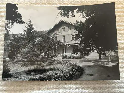 [Echtfotokarte schwarz/weiß] Volkssolbad Bad Kösen, HO Gaststätte "Vorwärts". 