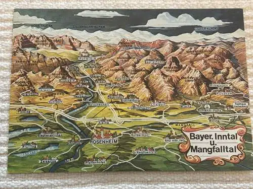 [Lithographie] Bayrisches Inntal und Mangfalltal. 
