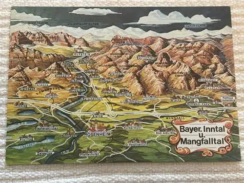 [Lithographie] Bayrisches Inntal und Mangfalltal. 