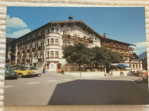 [Echtfotokarte farbig] Hotel Unterwirt - Reit im Winkl. 