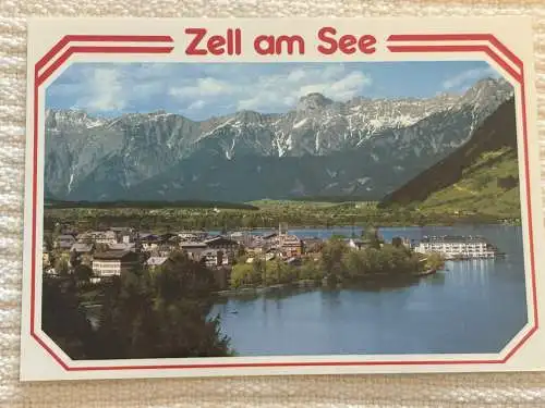 [Echtfotokarte farbig] Zell am See - Austria, mit Steinernem Meer. 