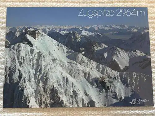 [Echtfotokarte farbig] Zupspitze 2964 m, Zugspitz-Panorama. 