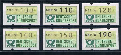 BRD Freimarken-Automatenmarken 1981
