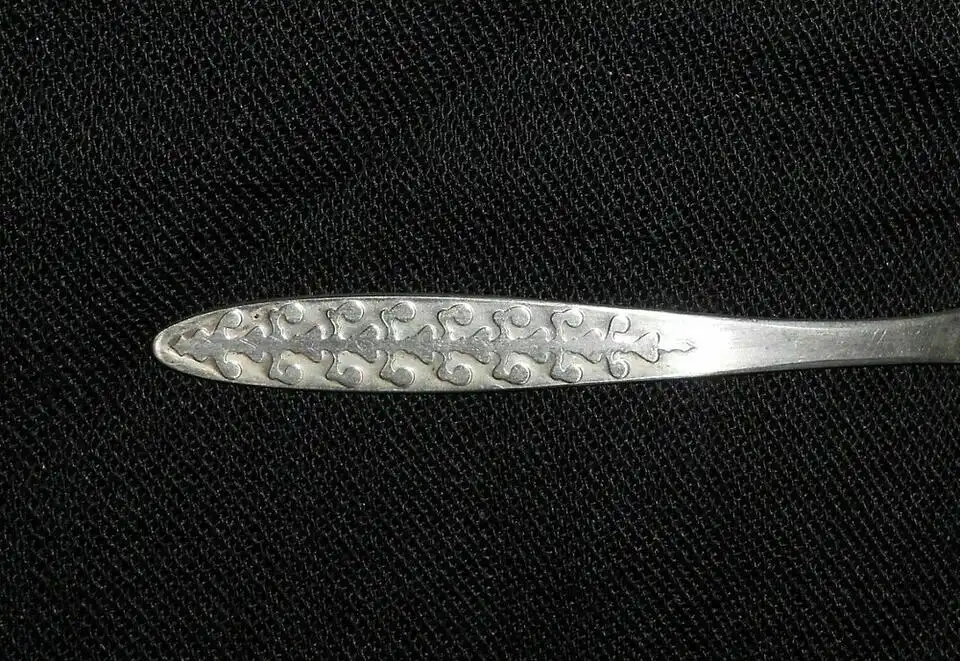 6 Mokkalöffel UdSSR 916er Silber Silberlöffel Silberbesteck 2