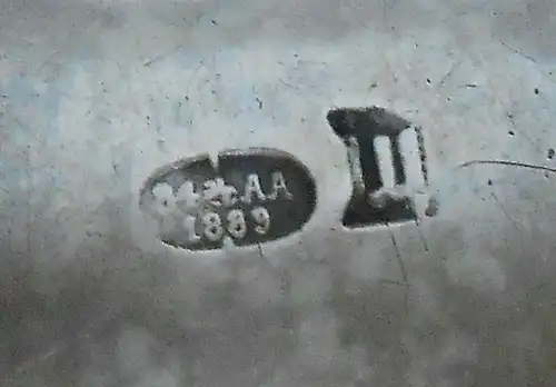 Antiker Serviettenring Silber 84er 875er Russisches Kaiserreich 1889