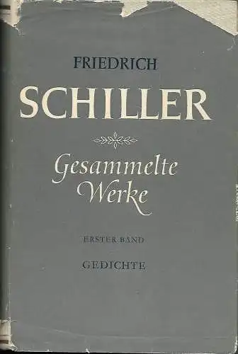 Friedrich Schiller: Gesammelte Werke - Band 1, 2, 3, 7 und 8. 