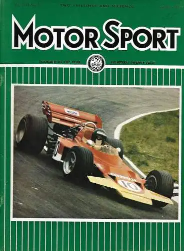 Motor Sport - August 1970: Jochen Rindt Lotus 72, RAC Tourist Trophy, F1 British, Dutch & French Grand Prix, VSCC Silverstone,  ... 