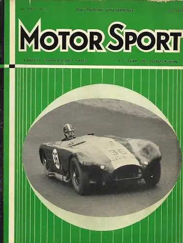 Motor Sport - Mai 1955: British Int. Sports Car Race Oulton Park, Bristol 450, 15. Tour of Sicili (Taruffi/Ferrari),  ... 