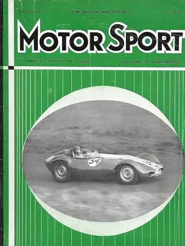 Motor Sport - Mai 1957: GP Siracus, British Empire Trophy Oulton Park, Monte Carlo Racing, ... 