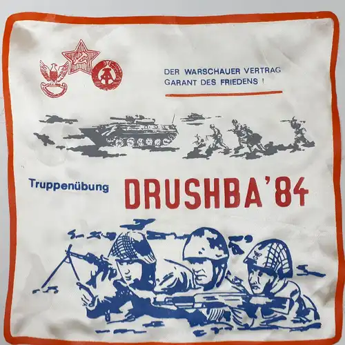 DDR Erinnerungstuch Truppenübung Druschba `84 gebraucht