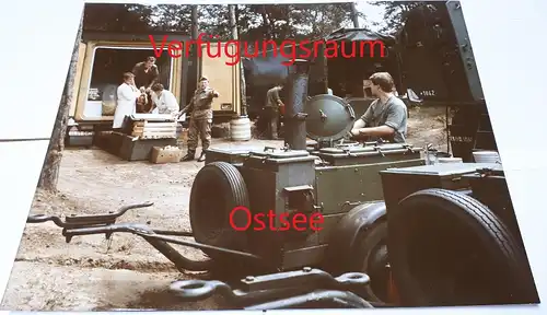 NVA Fotografien Feldküche im Einsatz 40 x 50 cm