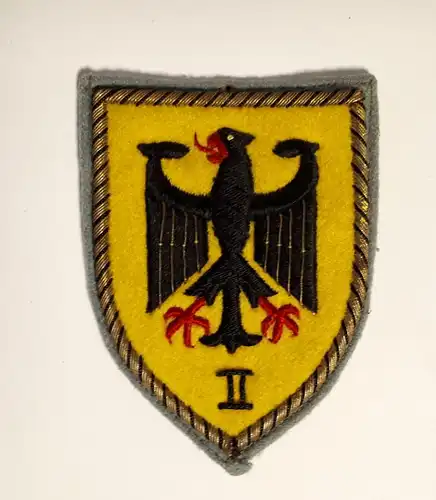 Verbandsabzeichen Bundeswehr II. Korps Seltene handgestickte Ausführung