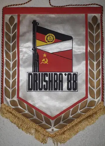 Wimpel DDR "Druschba `88" große Ausführung