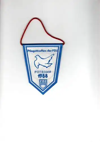 DDR Wimpel Pfingsttreffen der FDJ Potsdam 1988