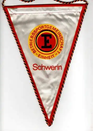 Wimpel DDR BSG Einheit Schwerin