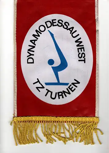 DDR Wimpel Dynamo Dessau West TZ Turnen